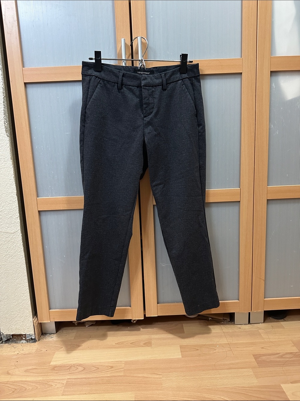 Liverpool grey work pants crop 6p Kelsey